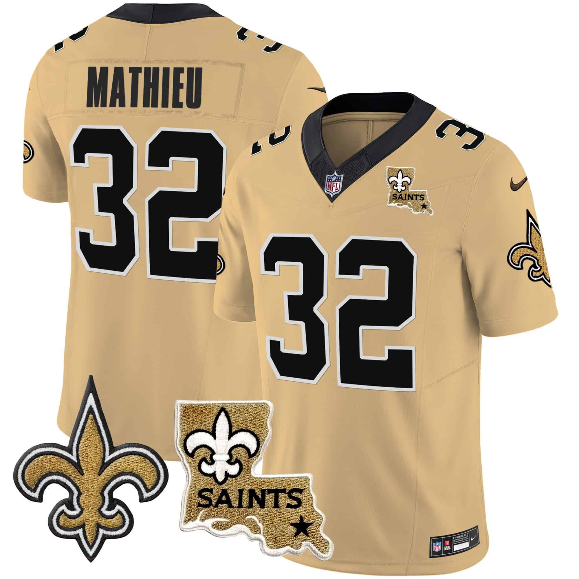 Men New Orleans Saints #32 Mathieu Yellow 2024 Nike Vapor Limited NFL Jersey->indianapolis colts->NFL Jersey